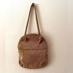 Vintage Carmel knot strap shoulder bag